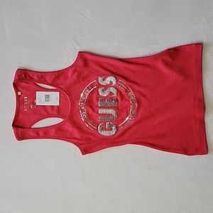 Guess Sequined Chelly Tank in Summer Love Pink